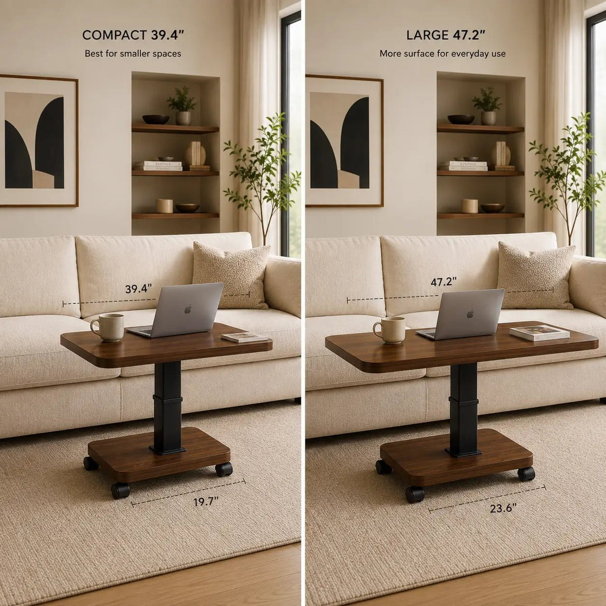 AeroLift Height-Adjustable Coffee TableWinSpaces