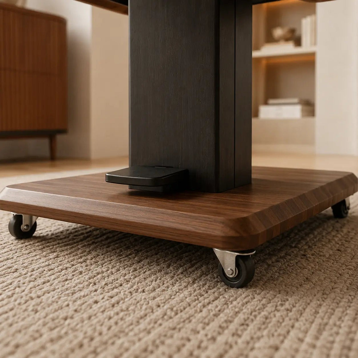 AeroLift Solid Wood Height-Adjustable Coffee TableWinSpaces
