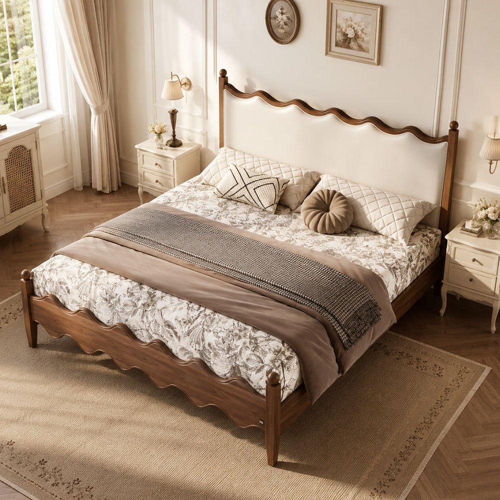 Aveline Scalloped Upholstered Bed, product view 5 by WinSpaces