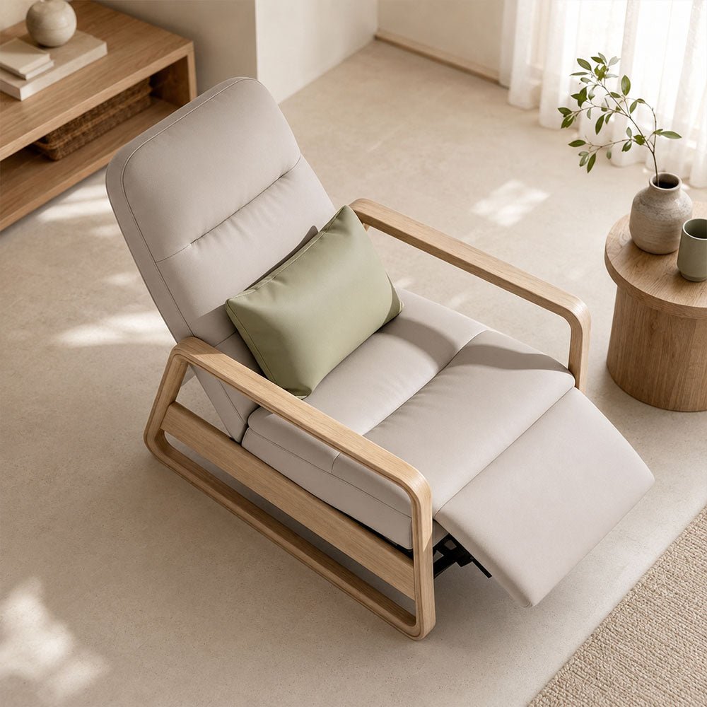 Avelor Leather Recliner Lounge Chair, product view 2 by WinSpaces