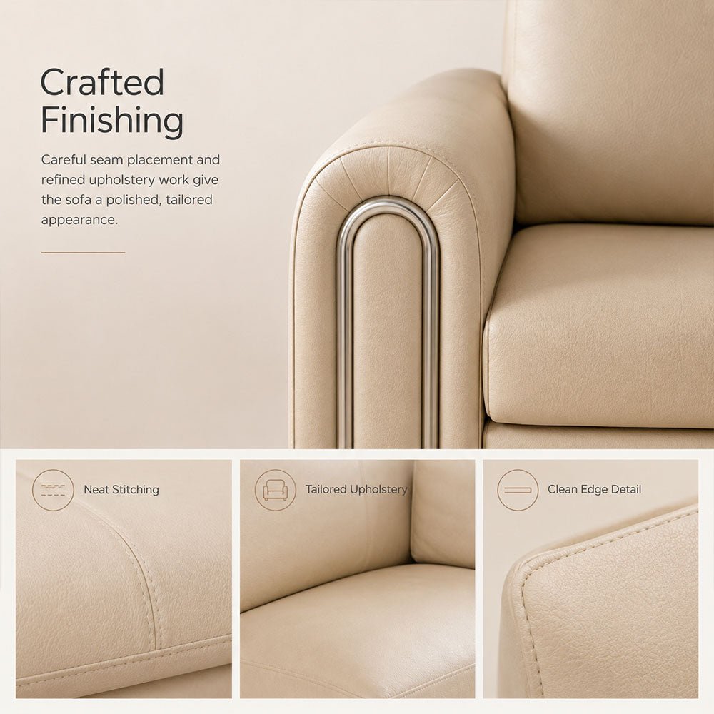 Elara Pet-Friendly Leather Sofa Bed, product view 21 by WinSpaces
