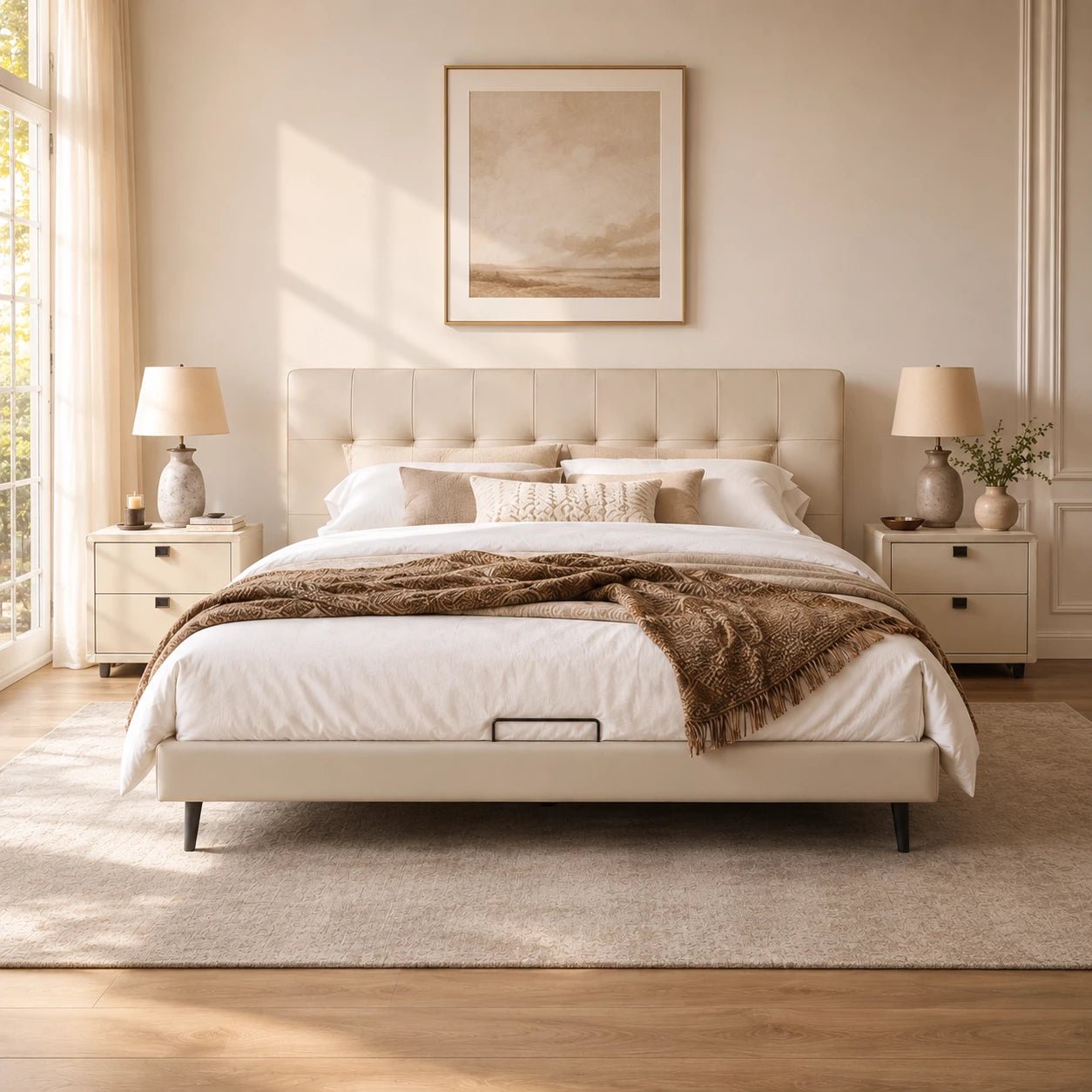 Lunara Upholstered Platform Bed by WinSpaces