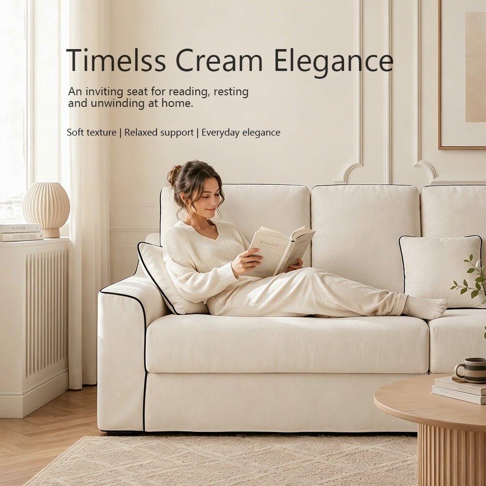 Lunora Natural Linen-Blend Sofa, product view 5 by WinSpaces