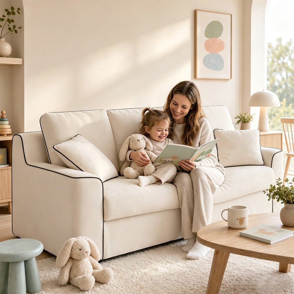 Lunora Natural Linen-Blend Sofa, product view 6 by WinSpaces