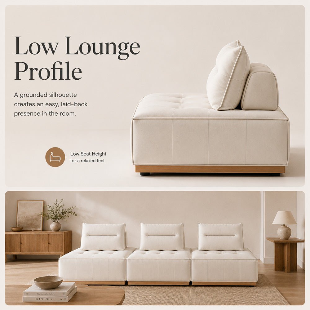 Maren Nubuck Leather Modular Sofa, product view 10 by WinSpaces