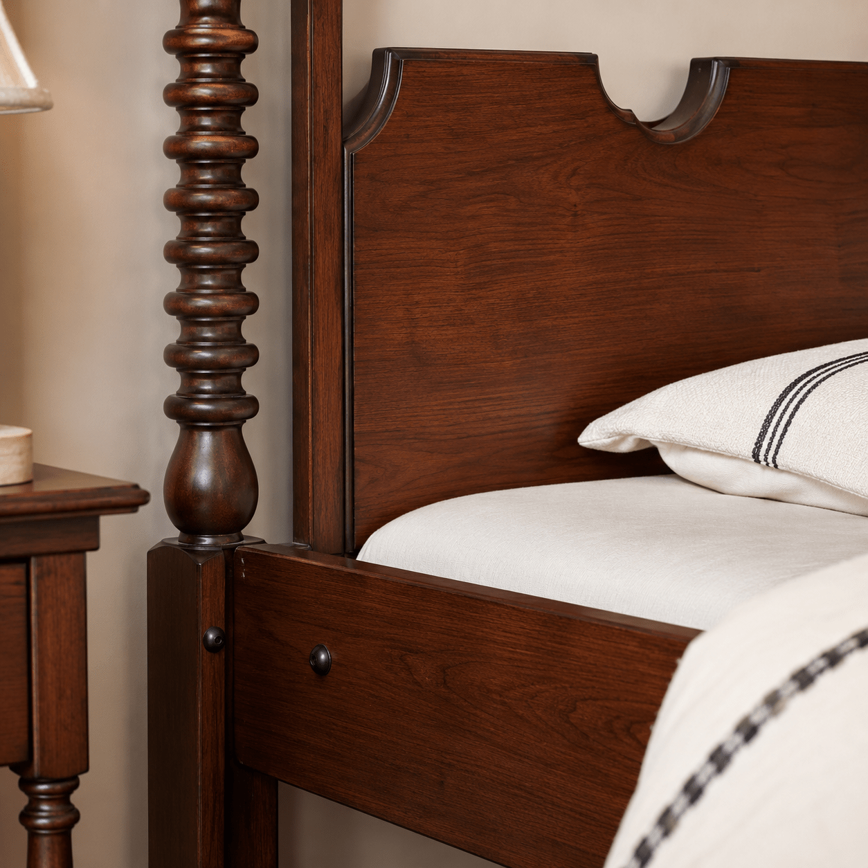 Marlowe Scalloped Solid Wood Platform Bed, product view 9 by WinSpaces