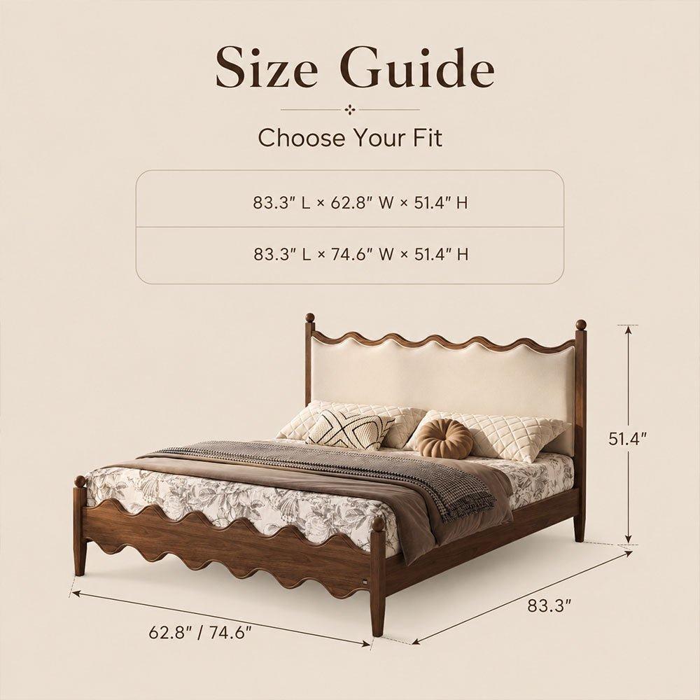 Aveline Scalloped Upholstered Bed, product view 6 by WinSpaces
