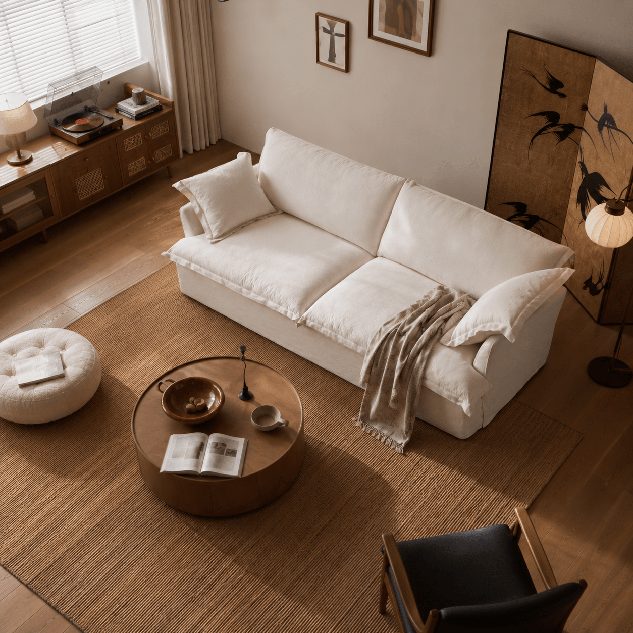 Lunara Cloud Linen Sofa, product view 9 by WinSpaces