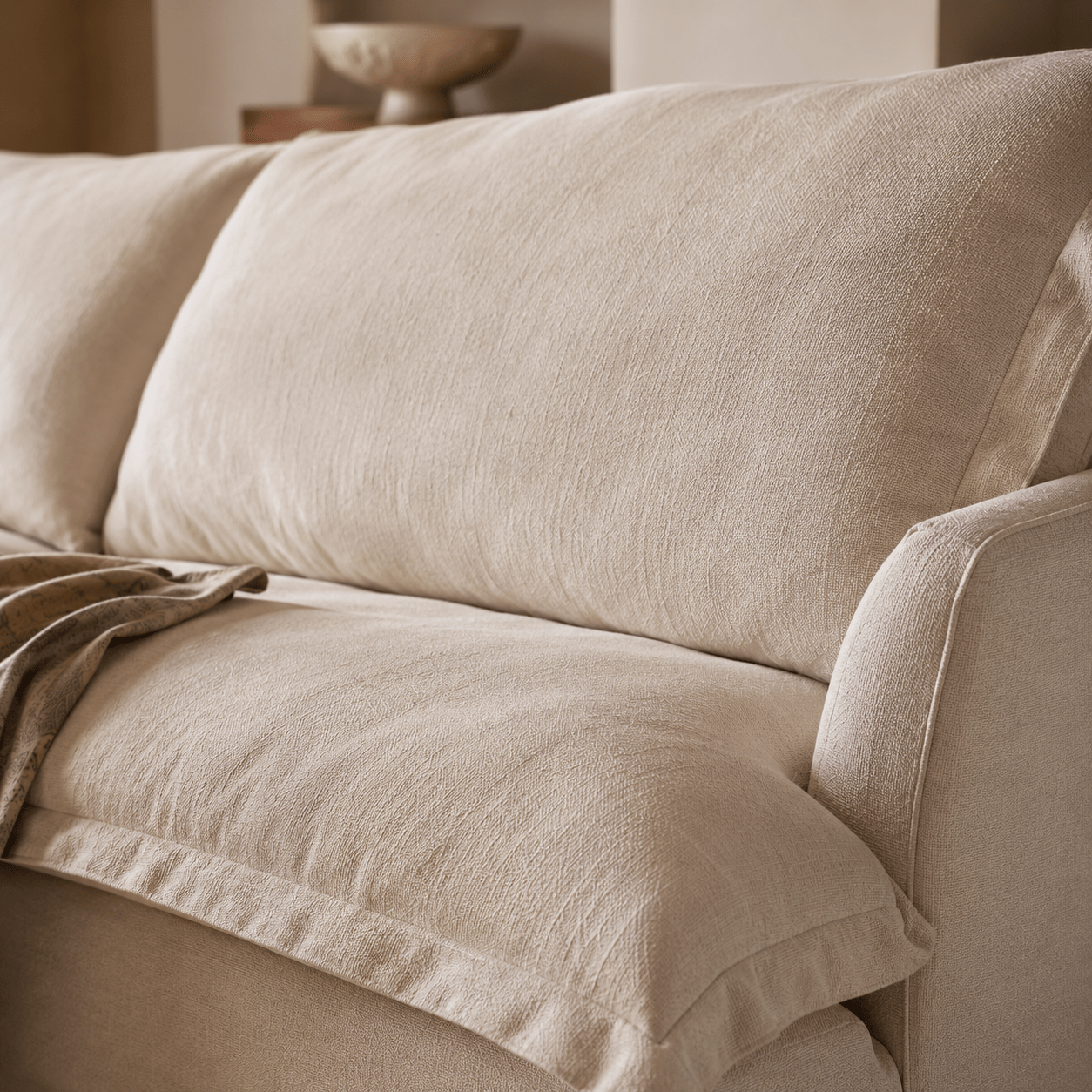 Lunara Cloud Linen Sofa, product view 10 by WinSpaces