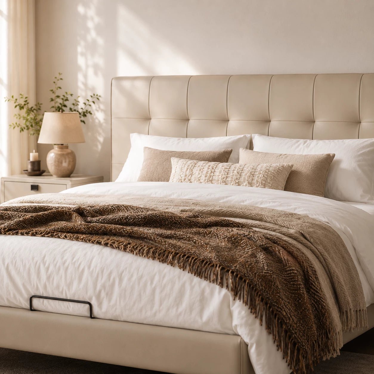 Lunara Upholstered Platform Bed, product view 6 by WinSpaces