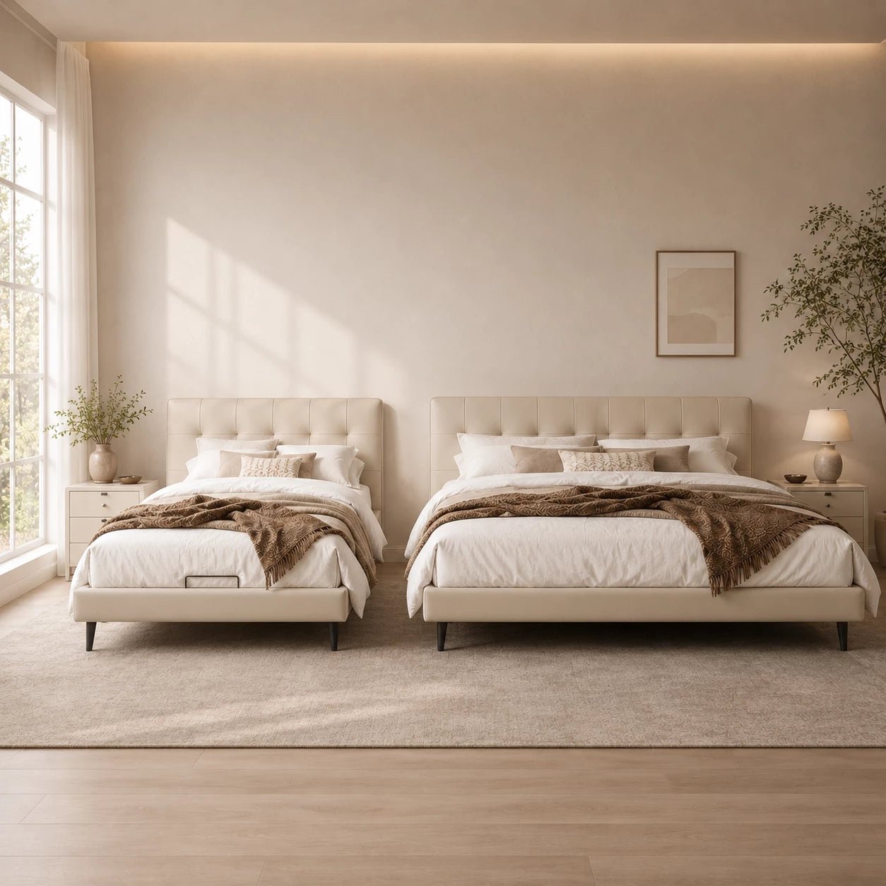 Lunara Upholstered Platform Bed, product view 7 by WinSpaces