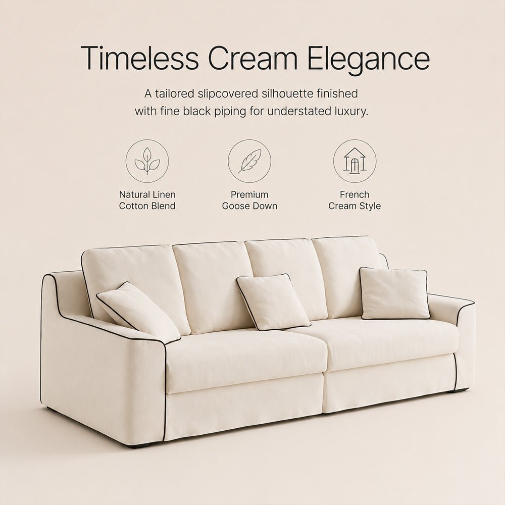 Lunora Natural Linen-Blend Sofa, product view 13 by WinSpaces
