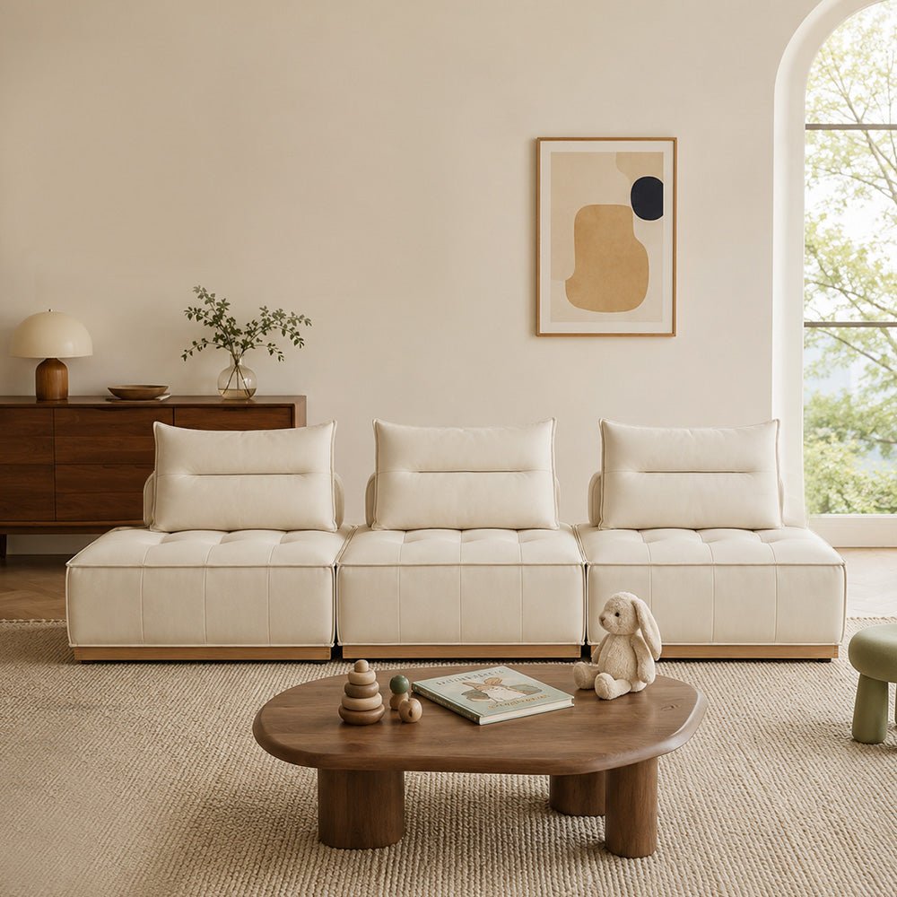 Maren Nubuck Leather Modular Sofa, product view 6 by WinSpaces