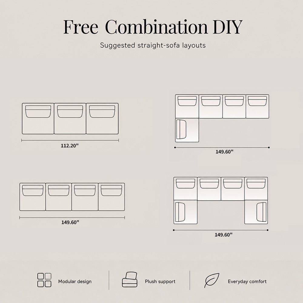 Maren Nubuck Leather Modular Sofa, product view 8 by WinSpaces