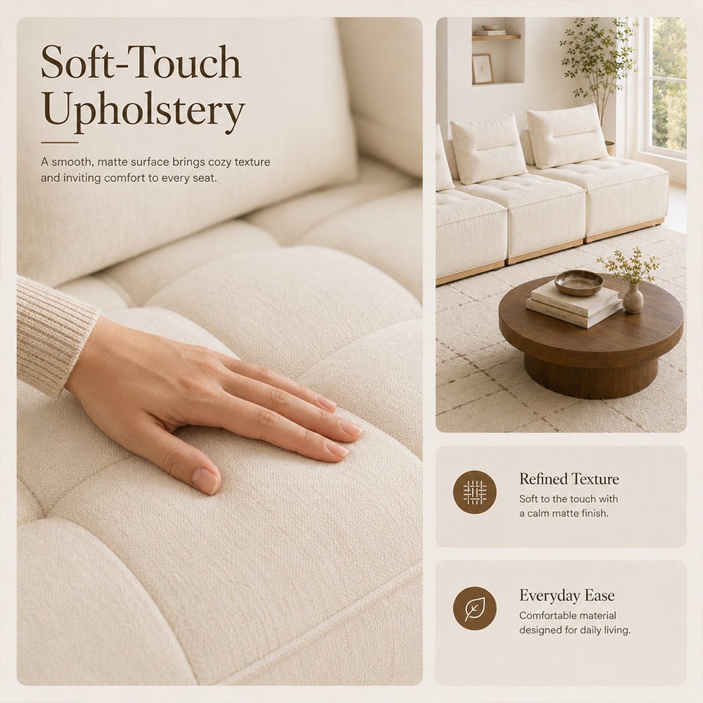 Maren Nubuck Leather Modular Sofa, product view 9 by WinSpaces