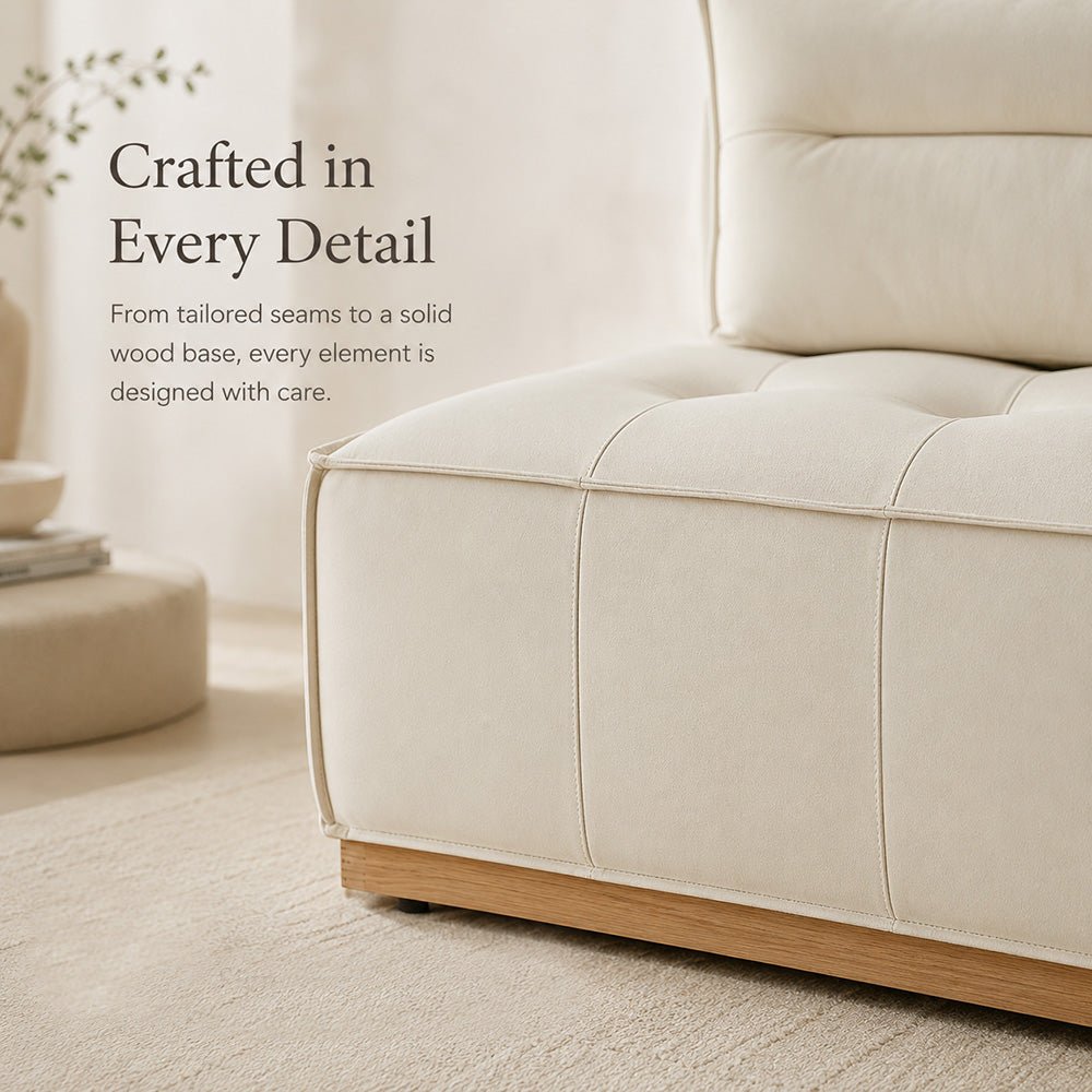 Maren Nubuck Leather Modular Sofa, product view 13 by WinSpaces