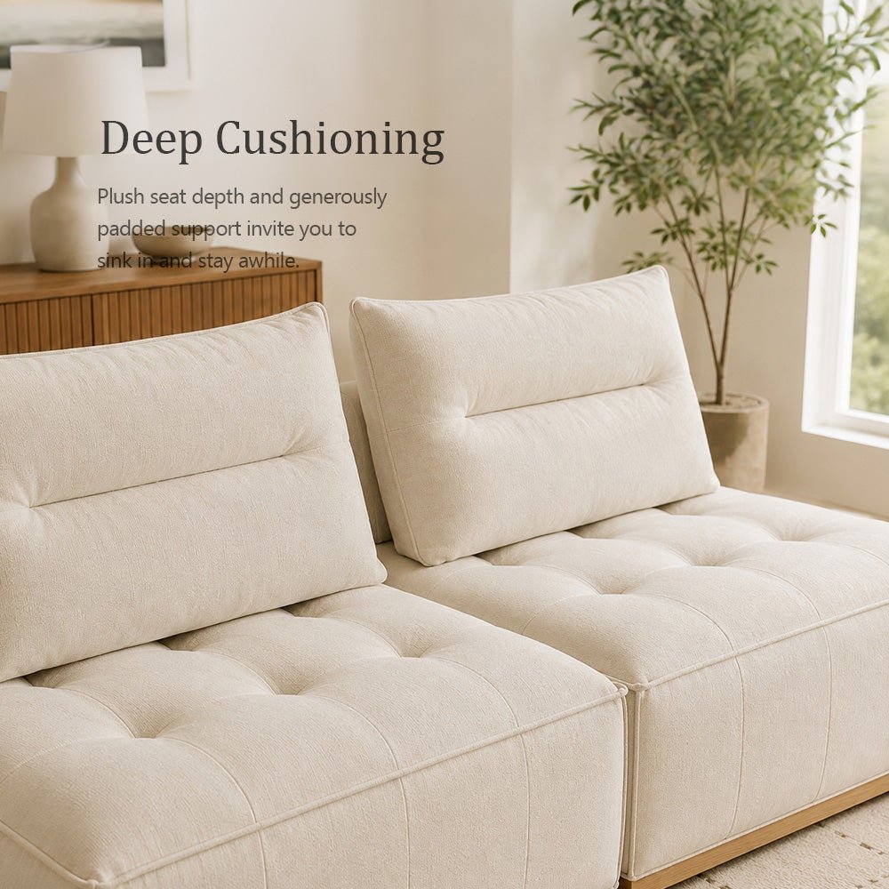 Maren Nubuck Leather Modular Sofa, product view 14 by WinSpaces