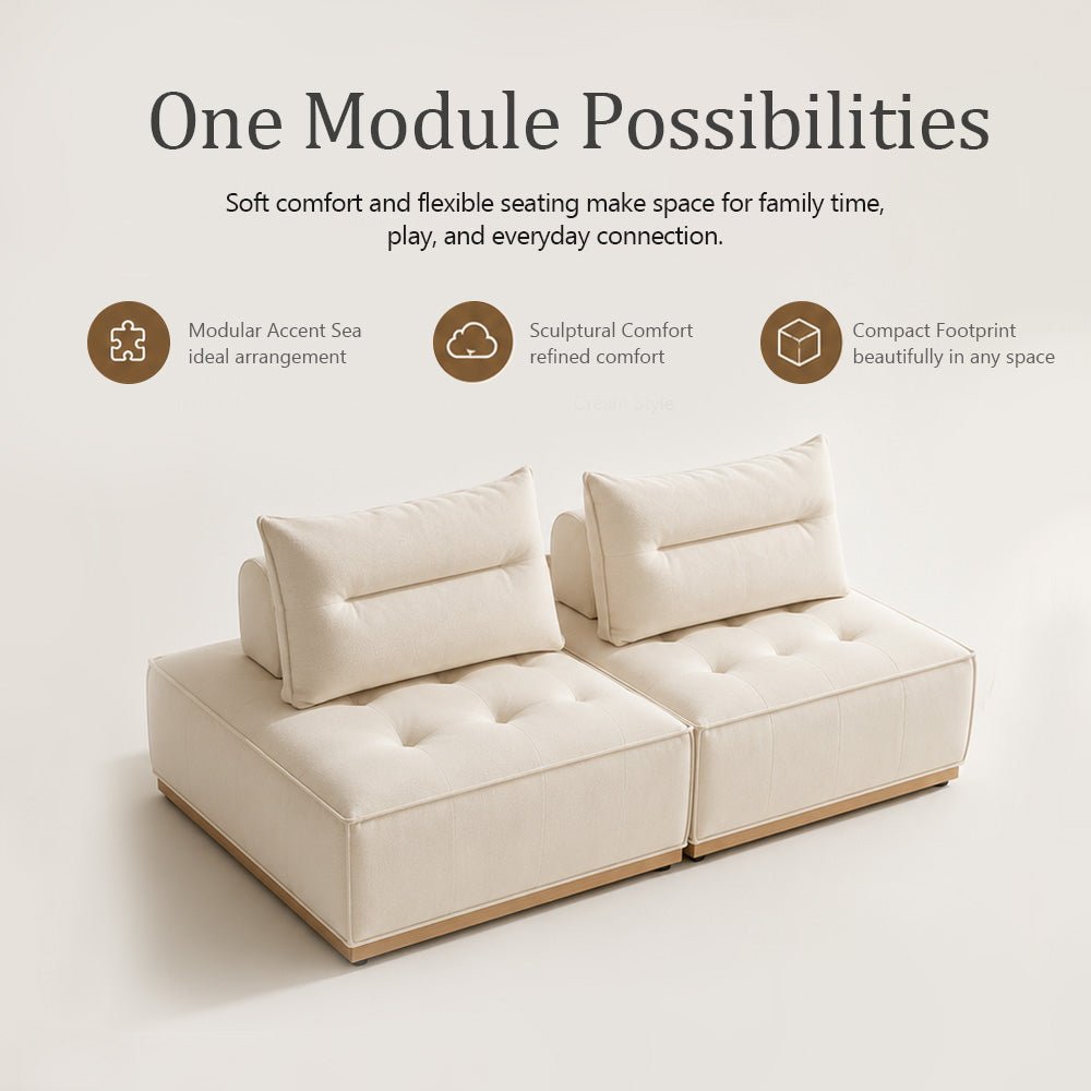 Maren Nubuck Leather Modular Sofa, product view 15 by WinSpaces