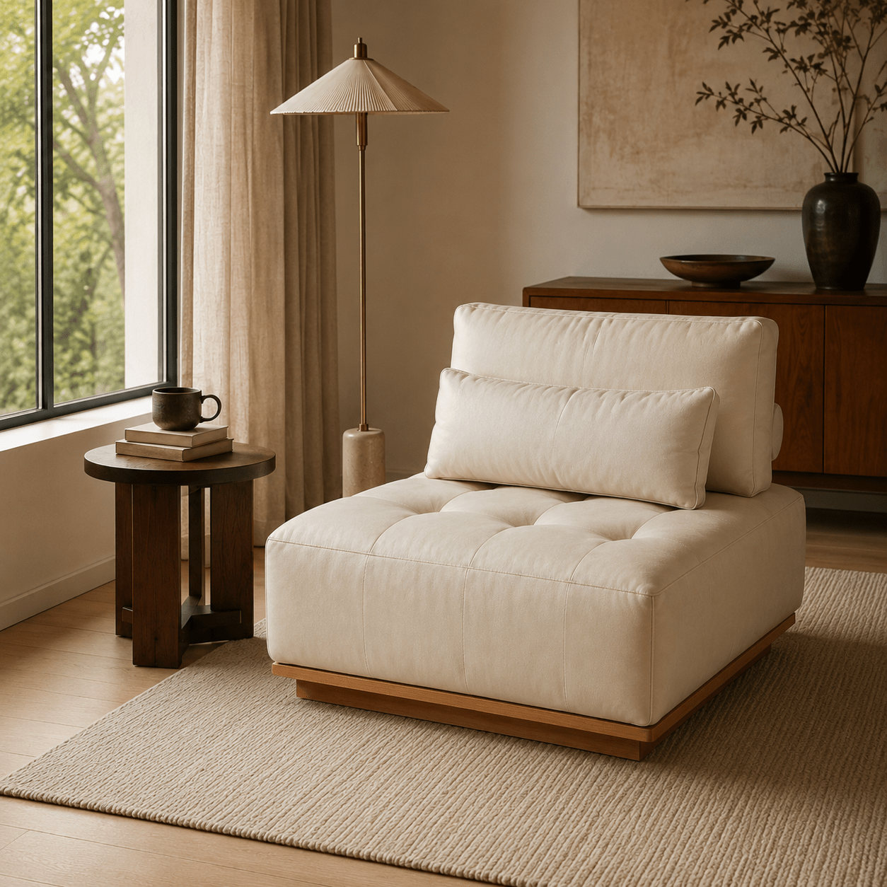 Maren Nubuck Leather Modular Sofa, product view 16 by WinSpaces