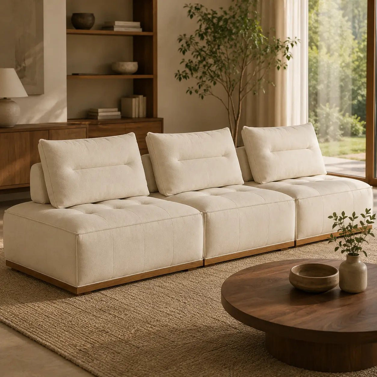 Maren Nubuck Leather Modular SofaWinSpaces