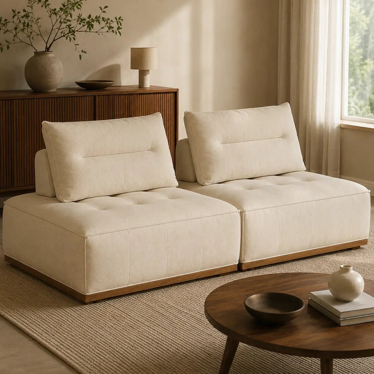 Maren Nubuck Leather Modular SofaWinSpaces