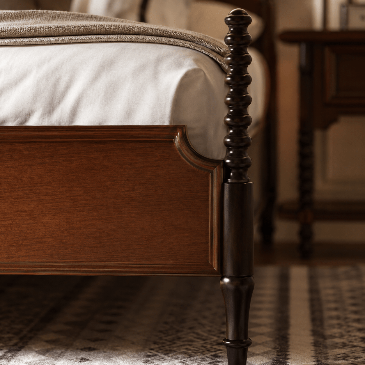 Marlowe Scalloped Solid Wood Platform Bed, product view 10 by WinSpaces