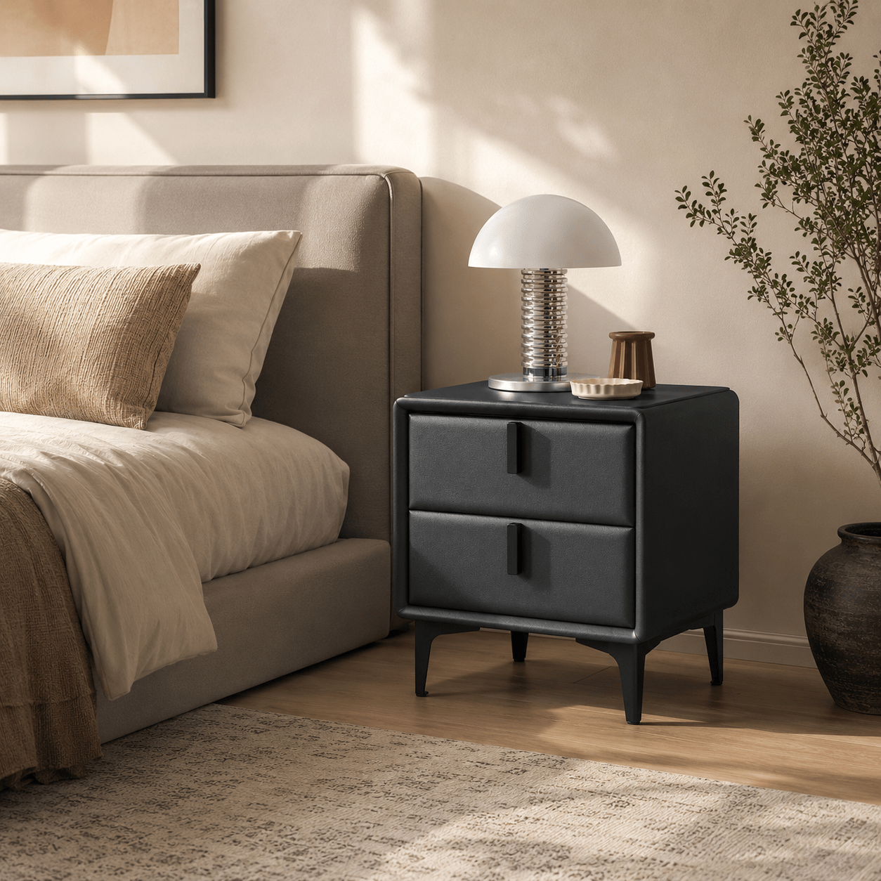Nora Solid Wood Nightstand, product view 2 by WinSpaces