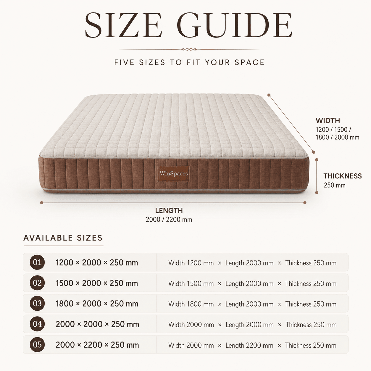 Serena Cooling Memory Foam Mattress, product view 3 by WinSpaces